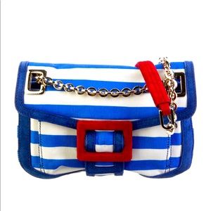 Roger Vivier 🔥🔥Canvas striped shoulder bag